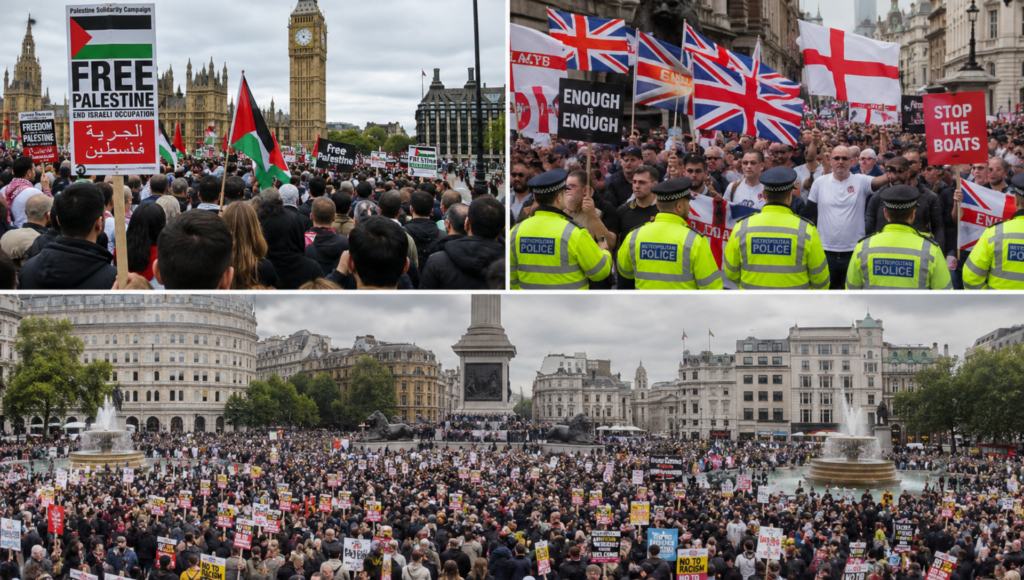 Demonstrations in London Today