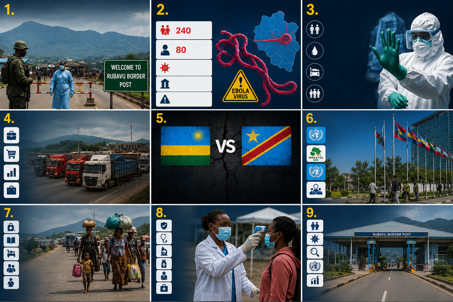 Rwanda oo Ku Dhawaaqday Xiritaanka Aan Muddo Lahayn ee Xadka ay la Wadaagto DRC
